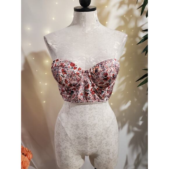 Victorias Secret Dream Angels Floral Bustier Corset Size 34D Romantic Going Out - Picture 2 of 15